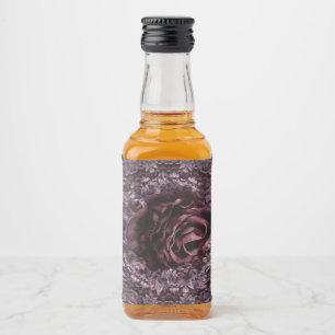 Rosen-Mandala  Alkoholflaschenetikett