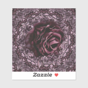 Rosen-Mandala  Aufkleber