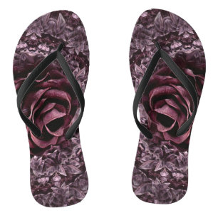 Rosen-Mandala Flip Flops