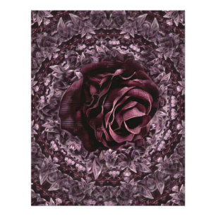 Rosen-Mandala Fotodruck