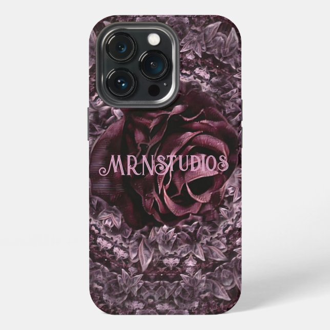 Rosen-Mandala  iPhone Hülle (Hinten)