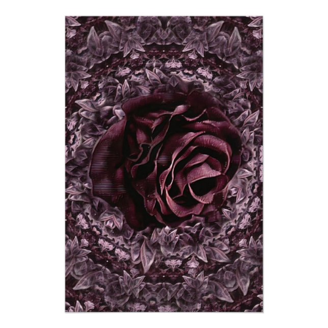 Rosen-Mandala  Poster (Vorderseite)