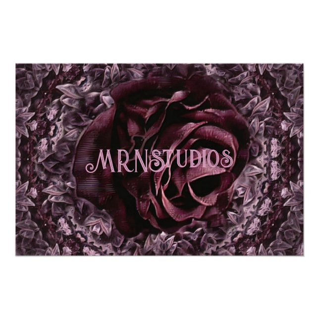 Rosen-Mandala  Poster (Vorderseite)