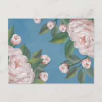 Rosen mit blauen Navy-Hintergrund in blassrosa Ros