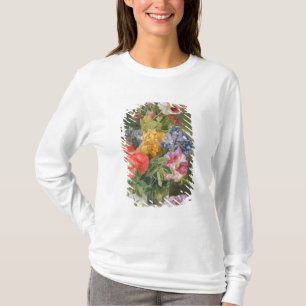 Rosen, Mohnblume und Pelargonia T-Shirt