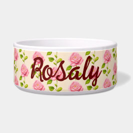 Rosen Muster rosa pink Napf