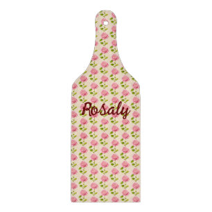 Rosen Muster rosa pink Schneidebrett