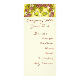 Rosen-Nymphen-Gestell-Karte Werbekarte