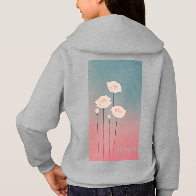 Rosen, Personalized Hoodie (Rückseite)