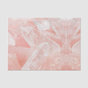 Rosen-Quarz-Kristall Seidenpapier