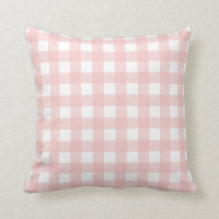 Rosen-Quarz-rosa u. weißer Gingham-Karo