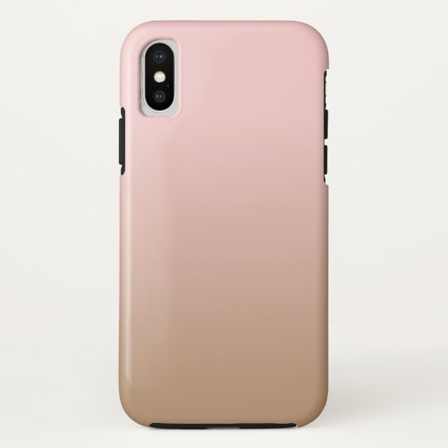 Rosen-Quarz und gefrorener Kaffee Ombre rosa Brown Case-Mate iPhone Hülle (Rückseite)