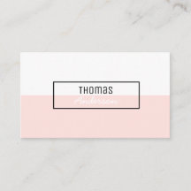 Rosen-rosa Minimalistisches berufliches einfaches