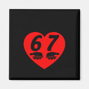 Rosen Rot Blah Sechs Sieben Funny Valentine Meme L Magnet