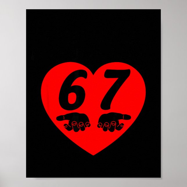 Rosen Rot Blah Sechs Sieben Funny Valentine Meme L Poster (Vorne)