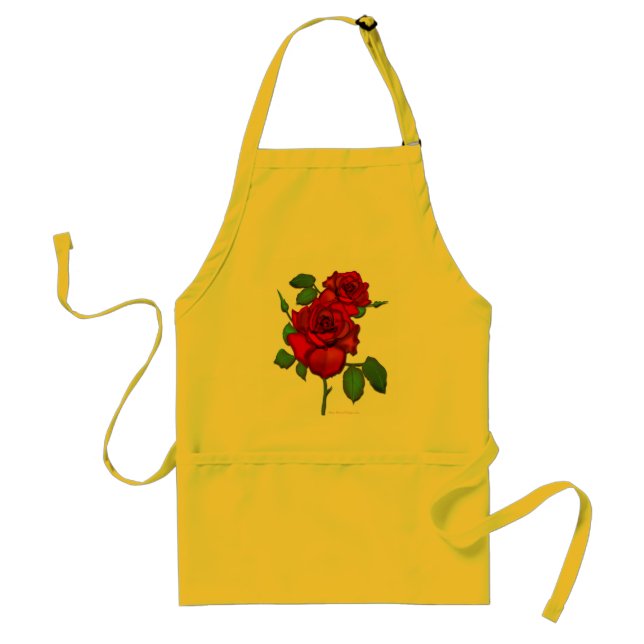 Rosen-Rot Schürze (Vorne)