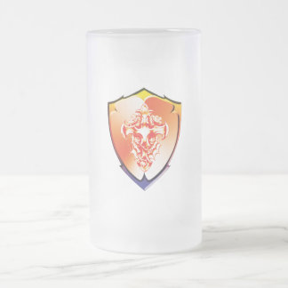Rosen Schild Bierglas Mattglas Bierglas