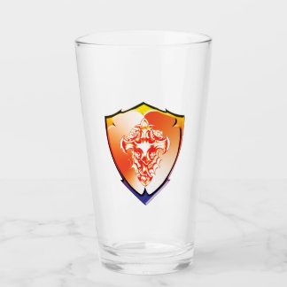 Rosen Schild Trinkgeschirr Glas