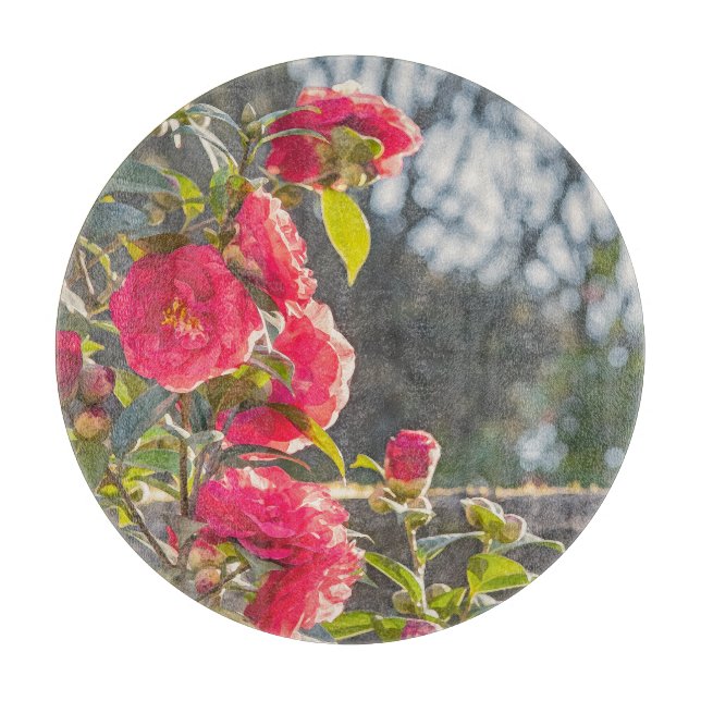 Rosen  schneidebrett (Vorderseite)