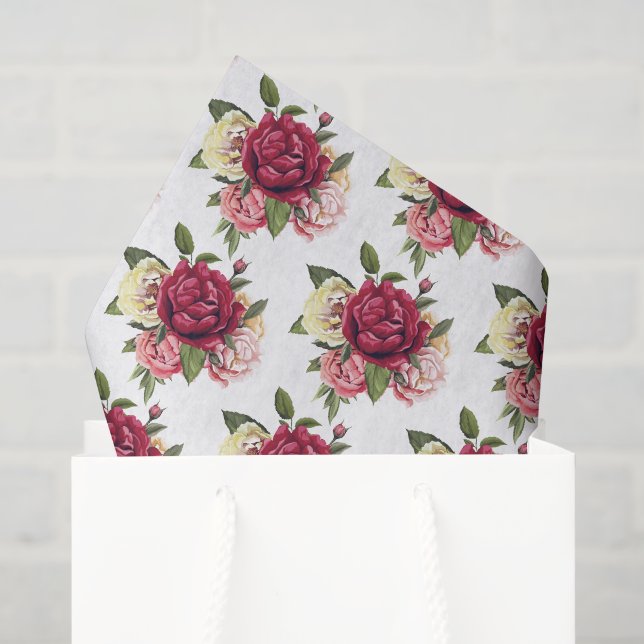 Rosen-Seidenpapier Seidenpapier (Geschenktüte)