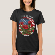 Rosen-Semiquincentennial-Amerikanisches 250. T-Shi
