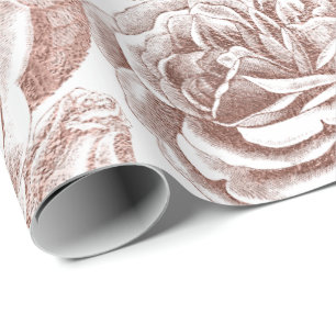 Rosen Silber Grau Floral Weiße Rose Gold Röte Geschenkpapier