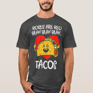 Rosen sind Rot Blah acos Lustiger Valentinstag Foo T-Shirt