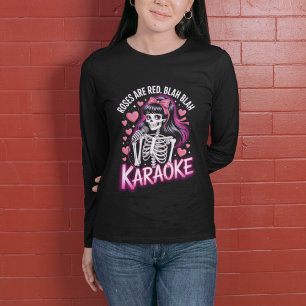 Rosen sind rot Blah Blah Karaoke Anti Valentinstag Tri-Blend Shirt