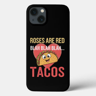 Rosen sind rot Blah Tacos Valentinstag Food Lover Case-Mate iPhone Hülle