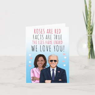 Rosen sind rot Fakten sind wahr Valentinstag Karte