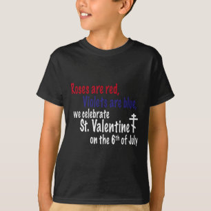 Rosen sind rot, glückliche Valentinstagsbekleidung T-Shirt