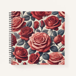 Rosen sind rot notizbuch