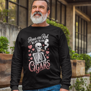 Rosen sind rot Zigarren Anti-Valentinstag Skeptike T-Shirt