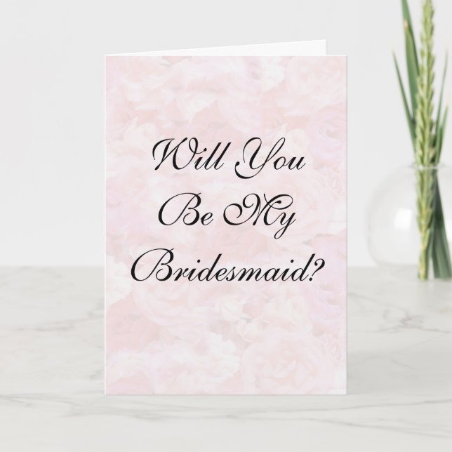 Rosen sind Sie sind mein Brid… gewillt Einladung (Vorderseite)