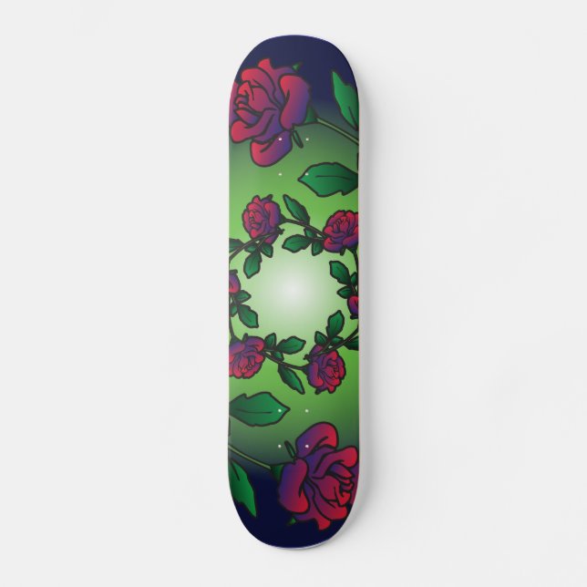 Rosen Skateboard (Vorderseite)