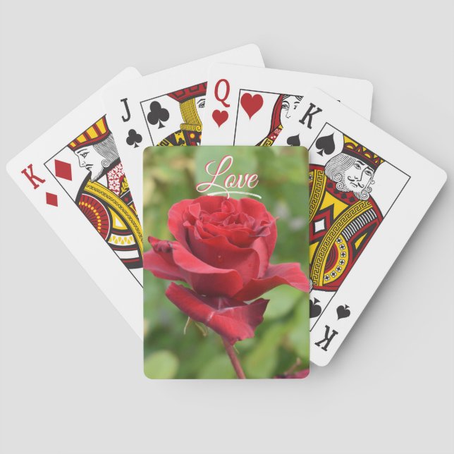 Rosen Spielkarten (Rückseite)