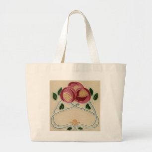 Rosen-Taschentasche Charless Rennie Mackintosh Jumbo Stoffbeutel