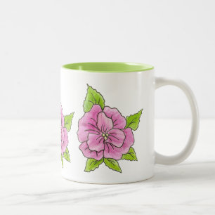 Rosen-Tasse Zweifarbige Tasse