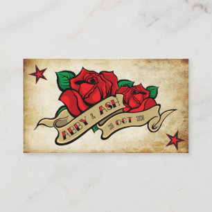 Rosen Tattoo Custom Personalisiert UAWG Begleitkarte