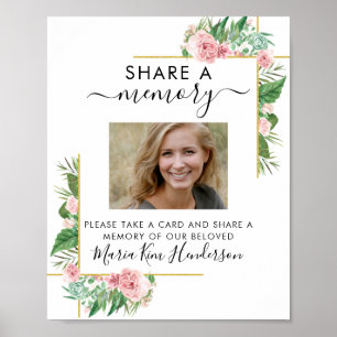 Rosen teilen ein Erinnerungs-Gedenkzeichen Foto Poster