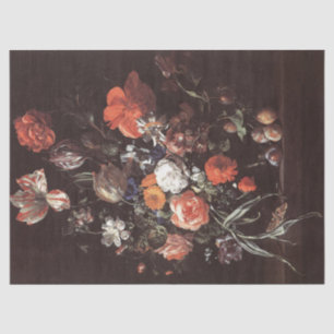Rosen, Tulpen, Ranunculus von Rachel Ruysch Seidenpapier