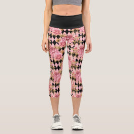 Rosen und Harlequin Capri Leggings