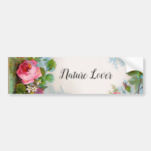 ROSEN UND JASMINEN, BLUMENPracht NATURLIEBHABER Autoaufkleber