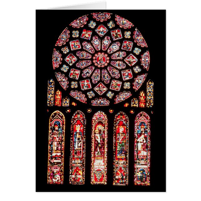 Rosen- und Lanzettenfenster von der Nordwand (Vorne)