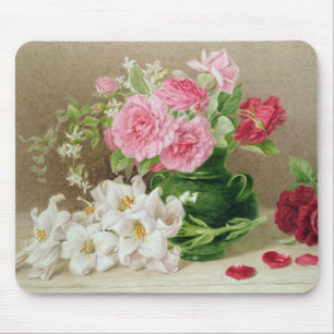 Rosen und Lilien Mousepad