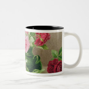Rosen und Lilien Zweifarbige Tasse
