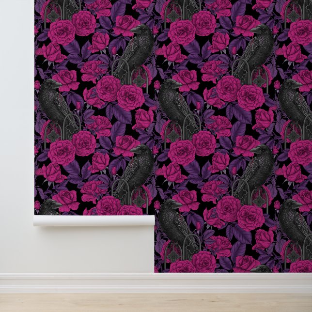 Rosen und Rosen Tapete (Anwendung)