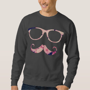 Rosen und Schnurrbart Sweatshirt