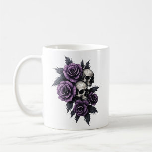 Rosen und Skelett Kaffeetasse