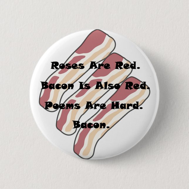 Rosen und Speck Button (Vorderseite)